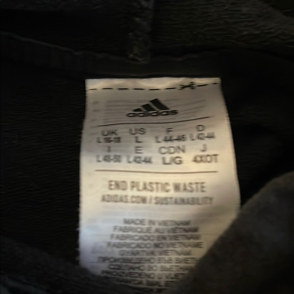 Adidas Black Hoodie with Multicolor Logo - Picture 2 of 4